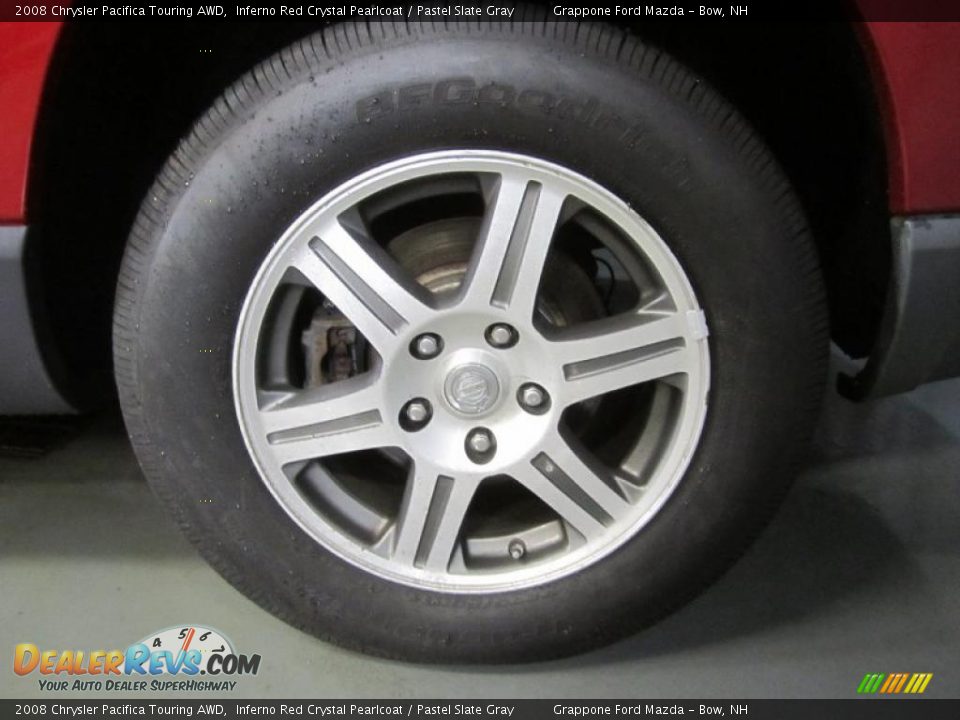 2008 Chrysler Pacifica Touring AWD Inferno Red Crystal Pearlcoat / Pastel Slate Gray Photo #9