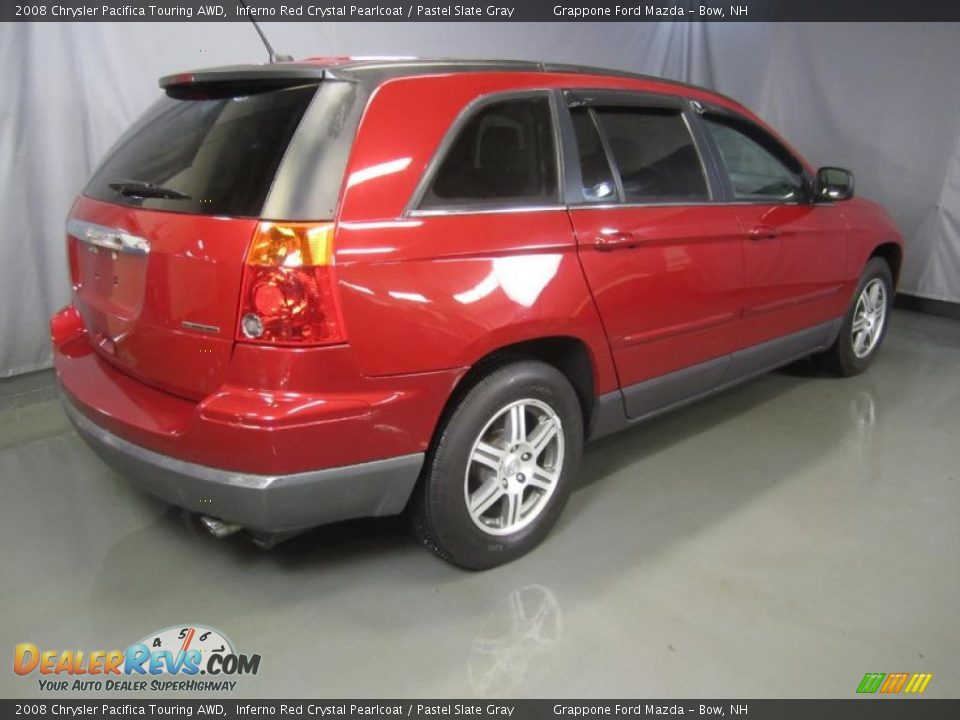 2008 Chrysler Pacifica Touring AWD Inferno Red Crystal Pearlcoat / Pastel Slate Gray Photo #11