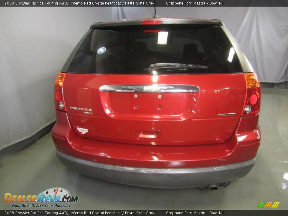 2008 Chrysler Pacifica Touring AWD Inferno Red Crystal Pearlcoat / Pastel Slate Gray Photo #12