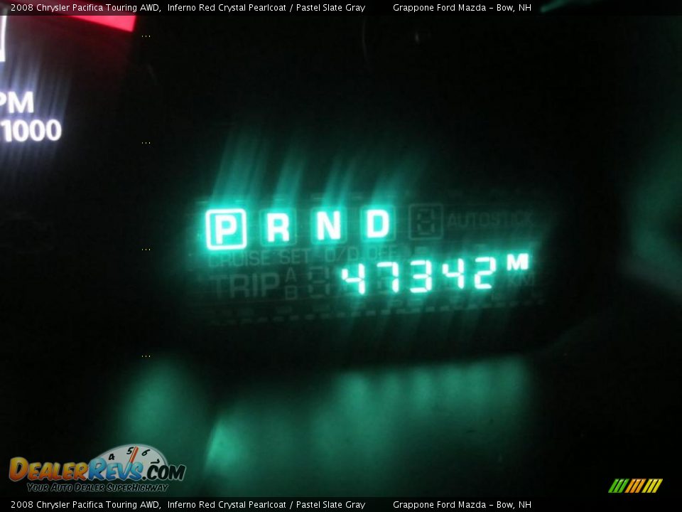 2008 Chrysler Pacifica Touring AWD Inferno Red Crystal Pearlcoat / Pastel Slate Gray Photo #35