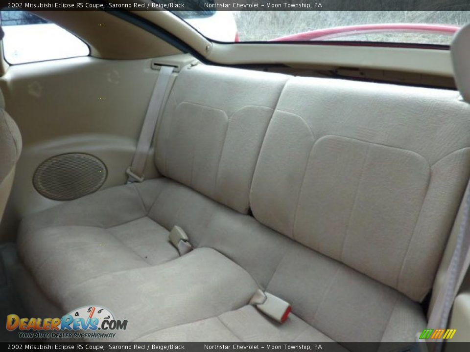 2002 Mitsubishi Eclipse RS Coupe Saronno Red / Beige/Black Photo #9