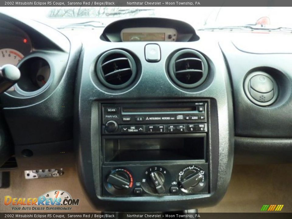 2002 Mitsubishi Eclipse RS Coupe Saronno Red / Beige/Black Photo #13
