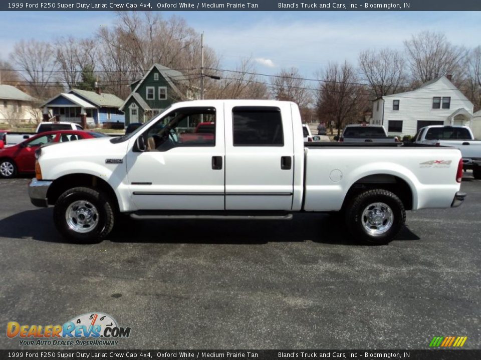 Oxford White 1999 Ford F250 Super Duty Lariat Crew Cab 4x4 Photo #1