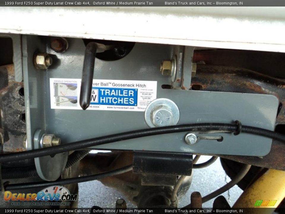 1999 Ford F250 Super Duty Lariat Crew Cab 4x4 Oxford White / Medium Prairie Tan Photo #22