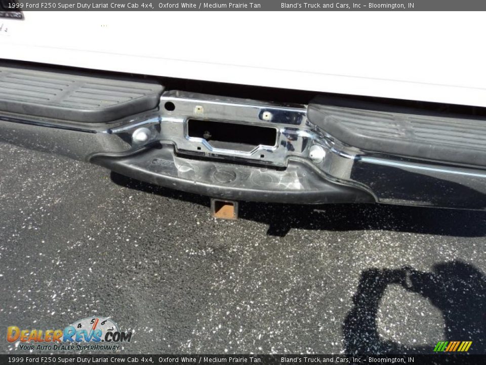 1999 Ford F250 Super Duty Lariat Crew Cab 4x4 Oxford White / Medium Prairie Tan Photo #23