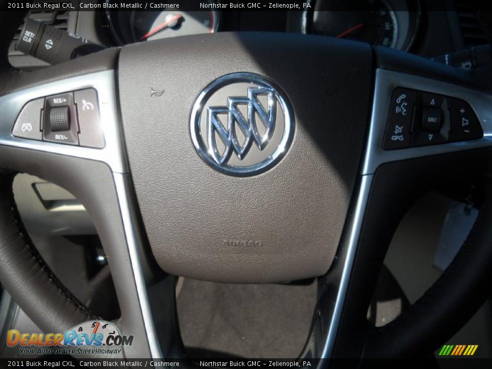 2011 Buick Regal CXL Carbon Black Metallic / Cashmere Photo #19