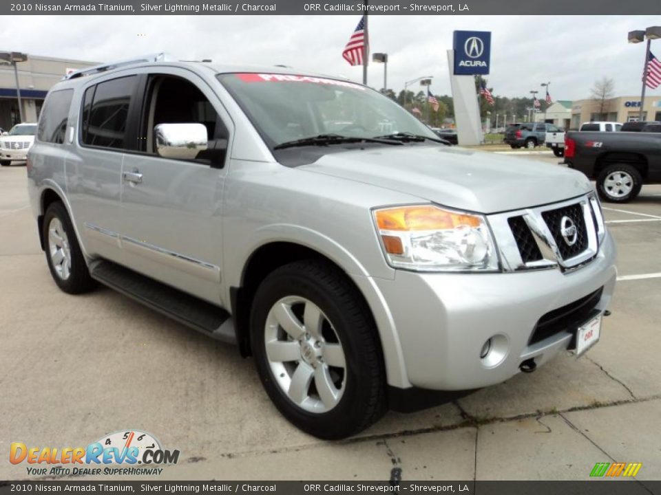 Front 3/4 View of 2010 Nissan Armada Titanium Photo #2