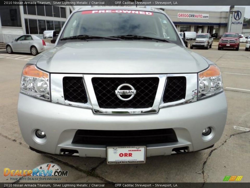 2010 Nissan Armada Titanium Silver Lightning Metallic / Charcoal Photo #5