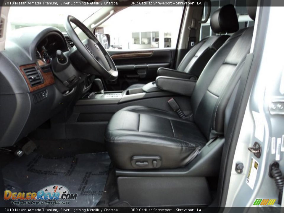 Charcoal Interior - 2010 Nissan Armada Titanium Photo #9
