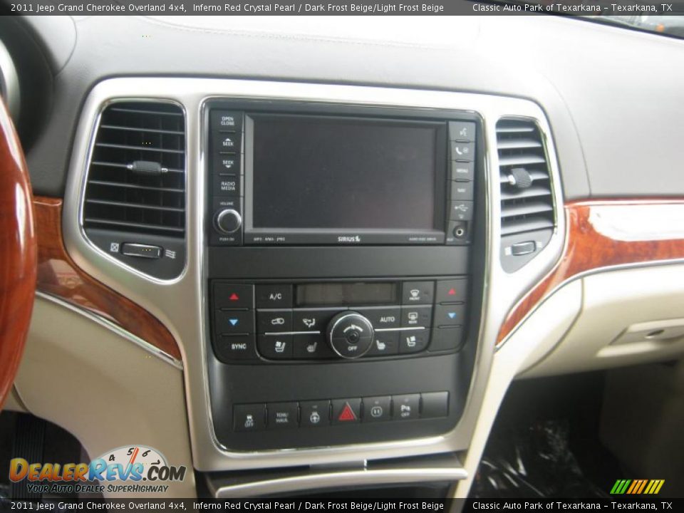 2011 Jeep Grand Cherokee Overland 4x4 Inferno Red Crystal Pearl / Dark Frost Beige/Light Frost Beige Photo #7