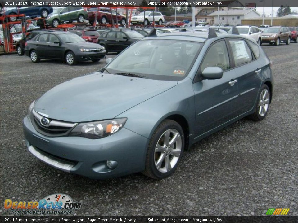 Front 3/4 View of 2011 Subaru Impreza Outback Sport Wagon Photo #7