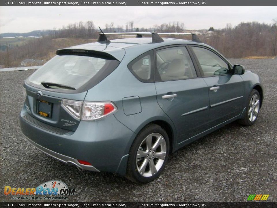 Sage Green Metallic 2011 Subaru Impreza Outback Sport Wagon Photo #11