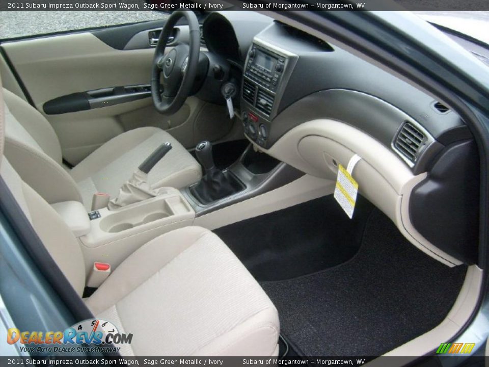 Ivory Interior - 2011 Subaru Impreza Outback Sport Wagon Photo #17