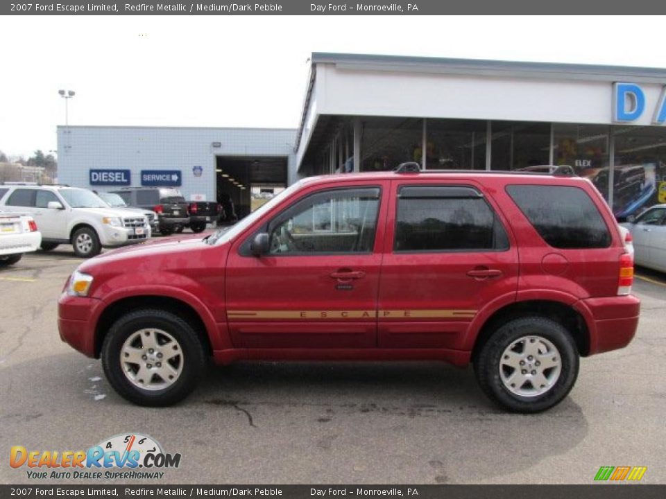 2007 Ford Escape Limited Redfire Metallic / Medium/Dark Pebble Photo #2