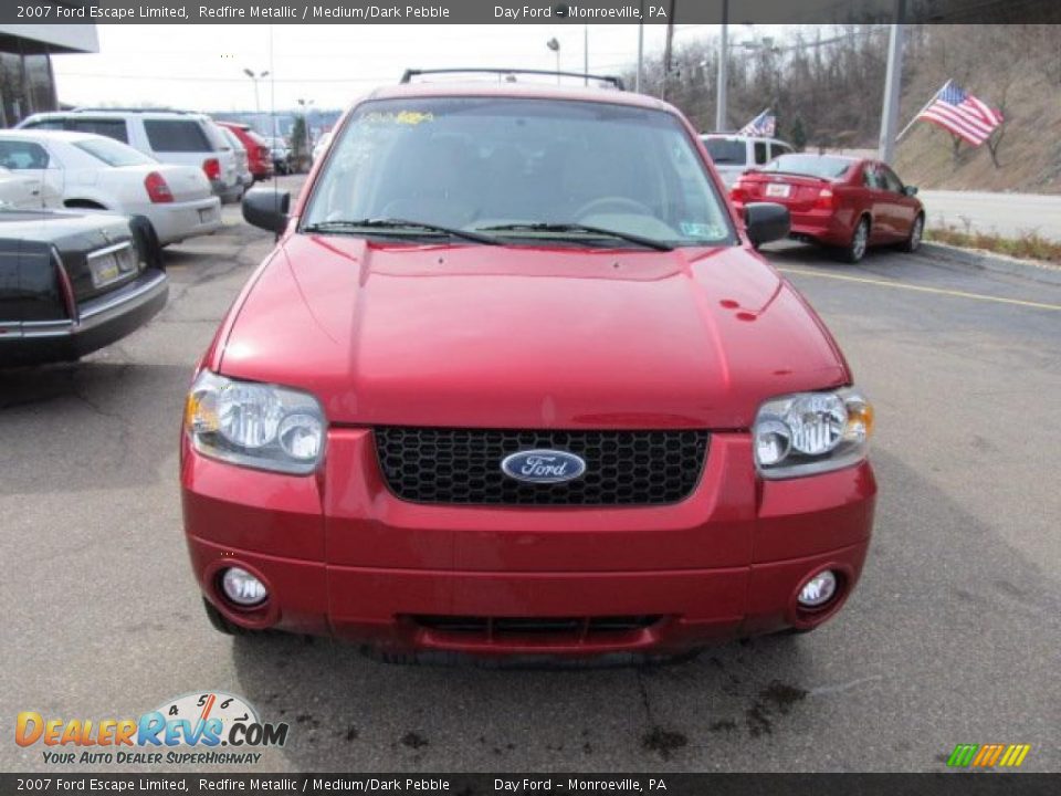 2007 Ford Escape Limited Redfire Metallic / Medium/Dark Pebble Photo #4