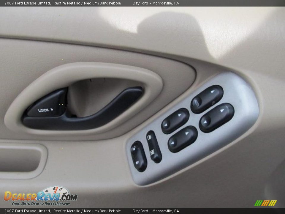 2007 Ford Escape Limited Redfire Metallic / Medium/Dark Pebble Photo #7