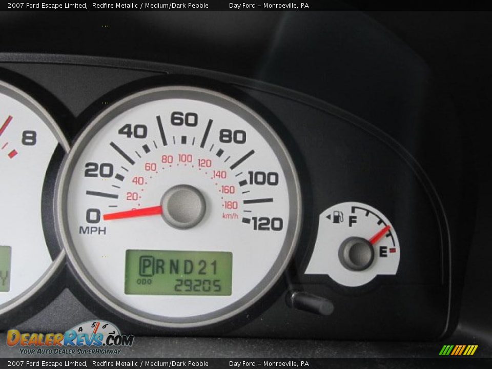 2007 Ford Escape Limited Redfire Metallic / Medium/Dark Pebble Photo #14