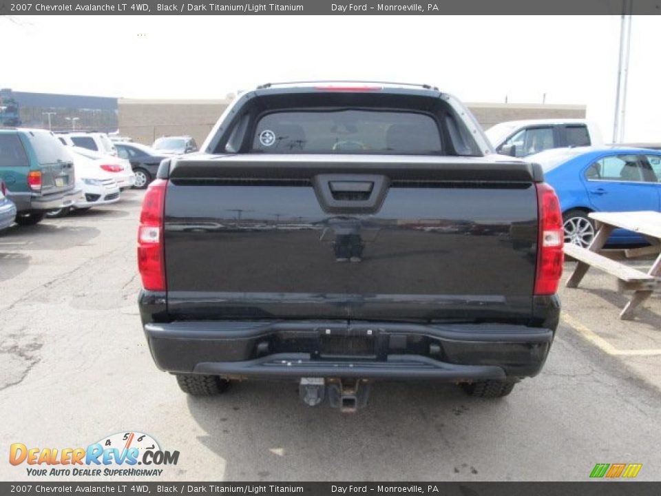 2007 Chevrolet Avalanche LT 4WD Black / Dark Titanium/Light Titanium Photo #5