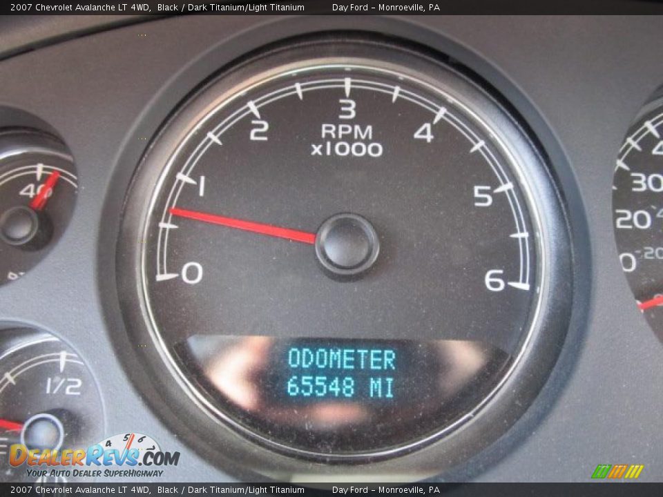 2007 Chevrolet Avalanche LT 4WD Black / Dark Titanium/Light Titanium Photo #15