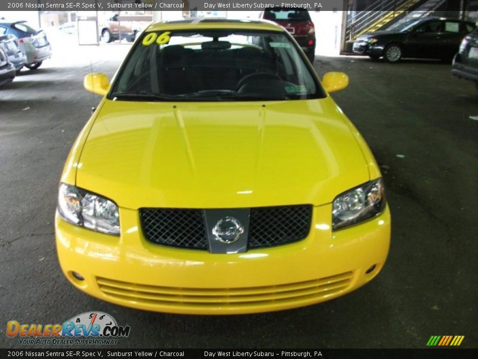 2006 Nissan Sentra SE-R Spec V Sunburst Yellow / Charcoal Photo #2