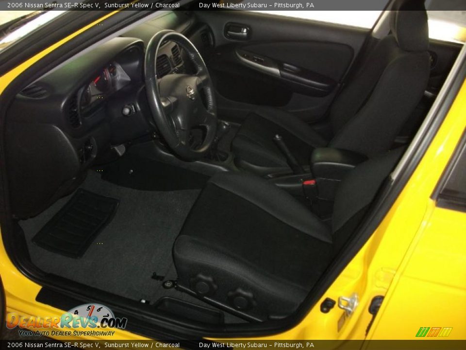 2006 Nissan Sentra SE-R Spec V Sunburst Yellow / Charcoal Photo #12