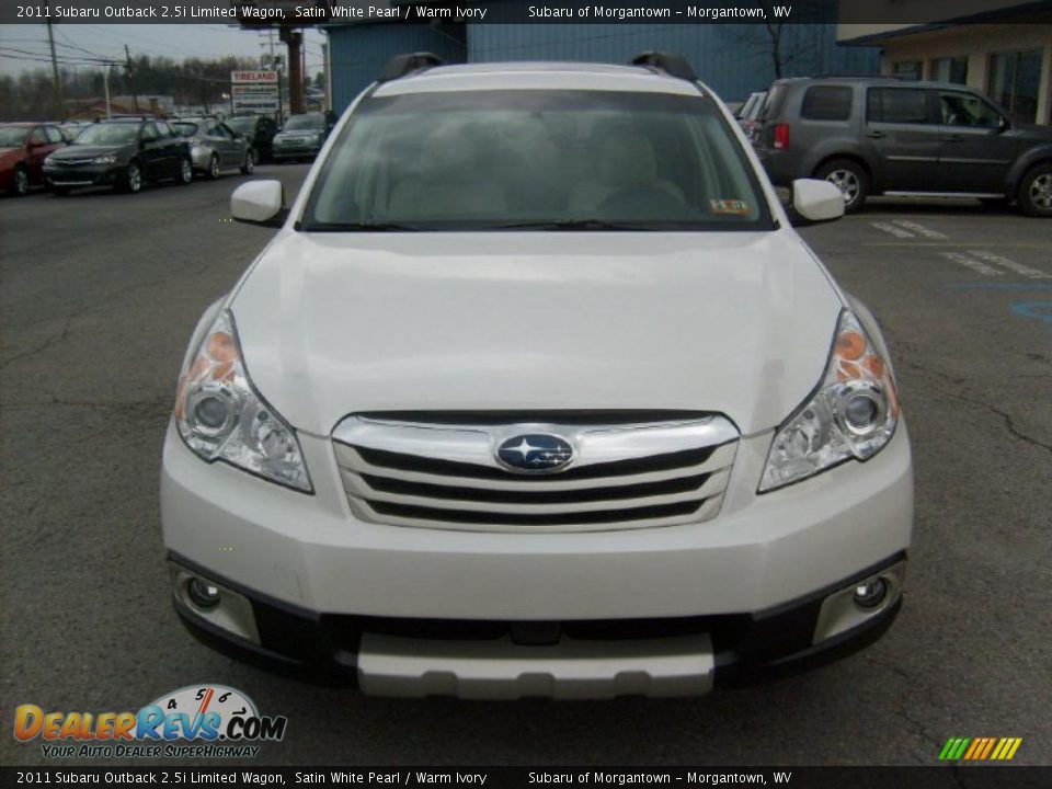 2011 Subaru Outback 2.5i Limited Wagon Satin White Pearl / Warm Ivory Photo #2