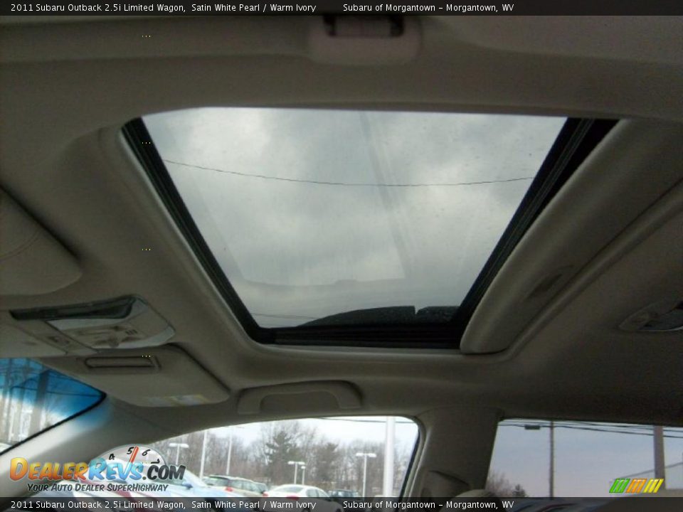 2011 Subaru Outback 2.5i Limited Wagon Satin White Pearl / Warm Ivory Photo #5