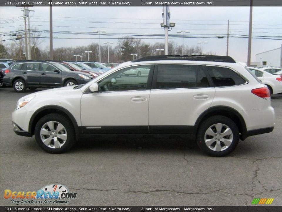 Satin White Pearl 2011 Subaru Outback 2.5i Limited Wagon Photo #8