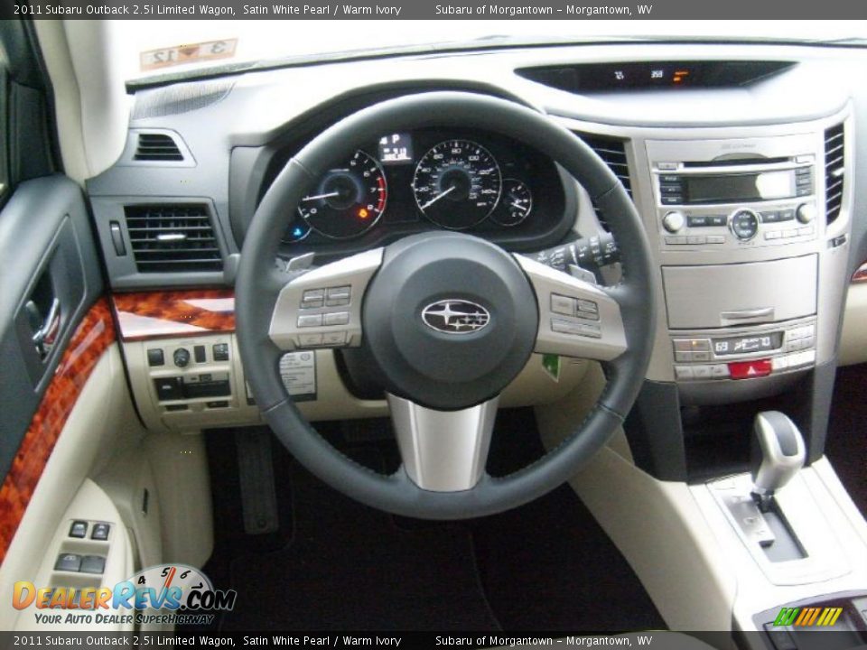 Dashboard of 2011 Subaru Outback 2.5i Limited Wagon Photo #16