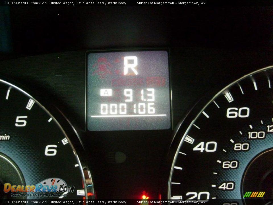 2011 Subaru Outback 2.5i Limited Wagon Satin White Pearl / Warm Ivory Photo #20