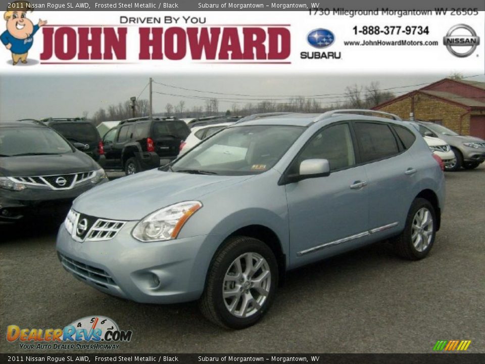 2011 Nissan Rogue SL AWD Frosted Steel Metallic / Black Photo #1