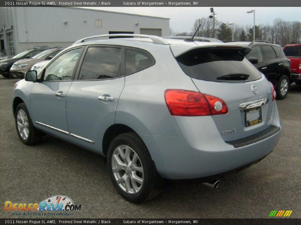2011 Nissan Rogue SL AWD Frosted Steel Metallic / Black Photo #2