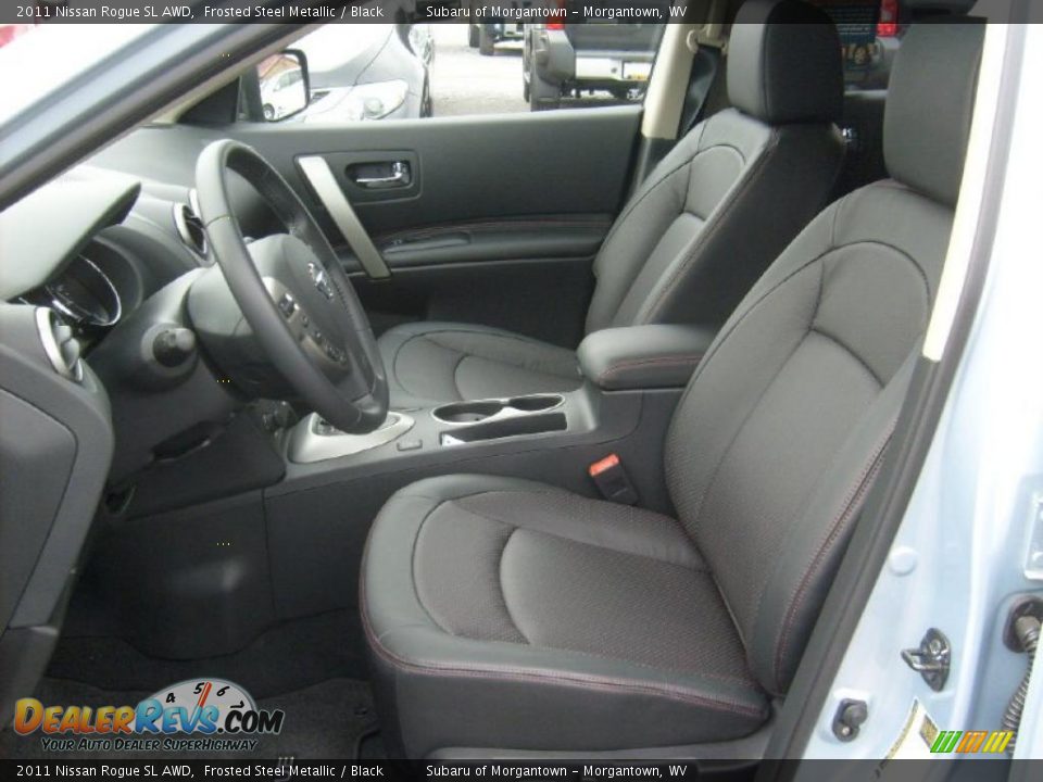 2011 Nissan Rogue SL AWD Frosted Steel Metallic / Black Photo #3