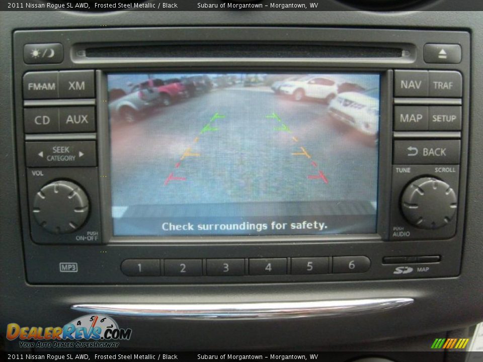 2011 Nissan Rogue SL AWD Frosted Steel Metallic / Black Photo #6