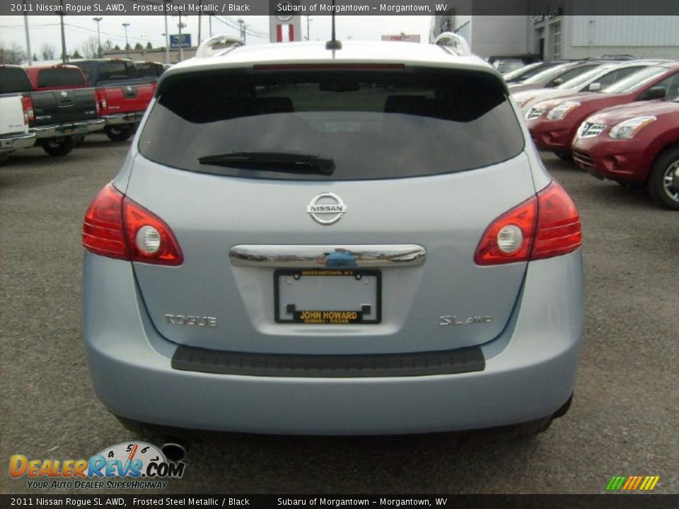 2011 Nissan Rogue SL AWD Frosted Steel Metallic / Black Photo #8