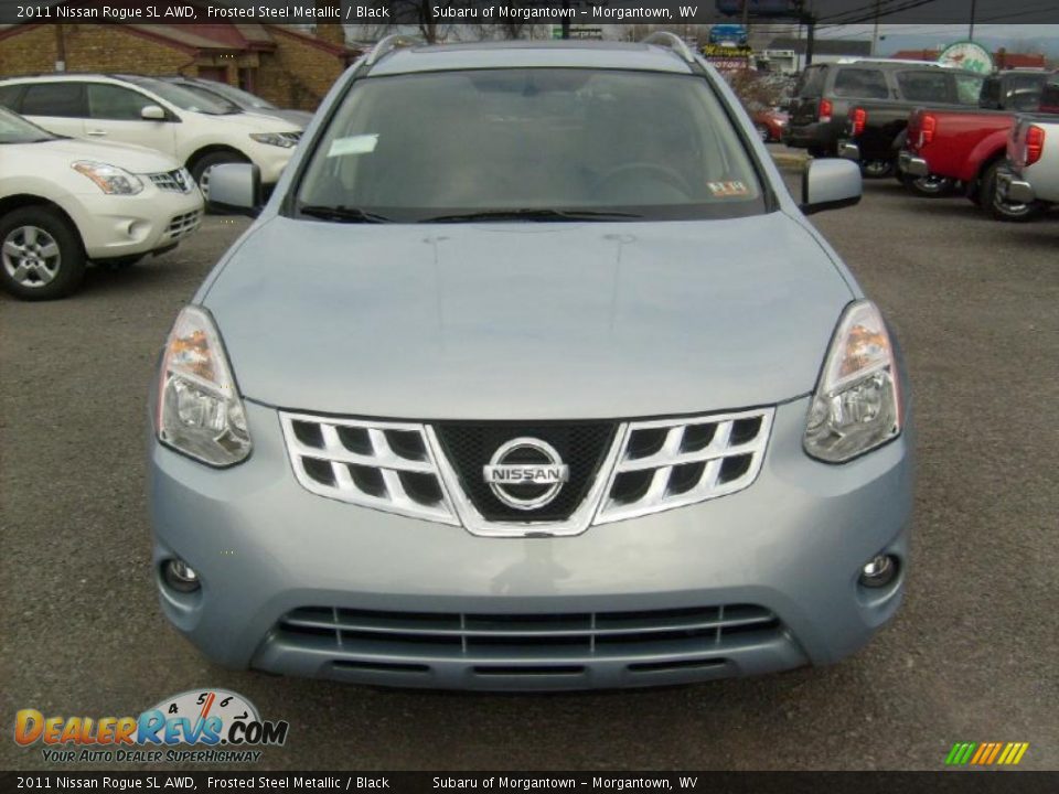 2011 Nissan Rogue SL AWD Frosted Steel Metallic / Black Photo #11