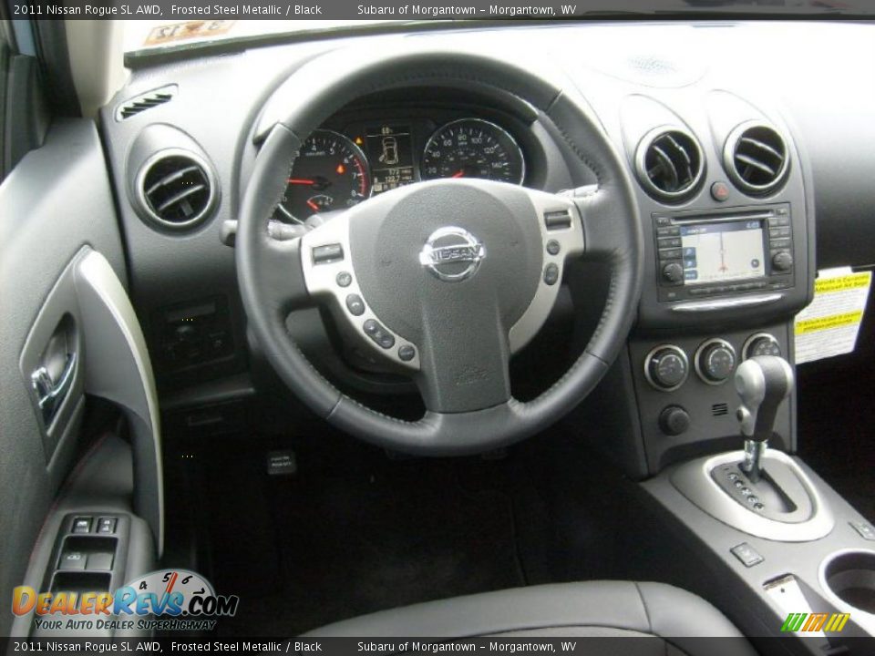 2011 Nissan Rogue SL AWD Frosted Steel Metallic / Black Photo #15