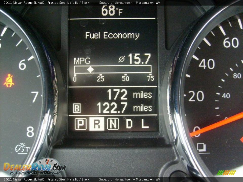 2011 Nissan Rogue SL AWD Frosted Steel Metallic / Black Photo #20