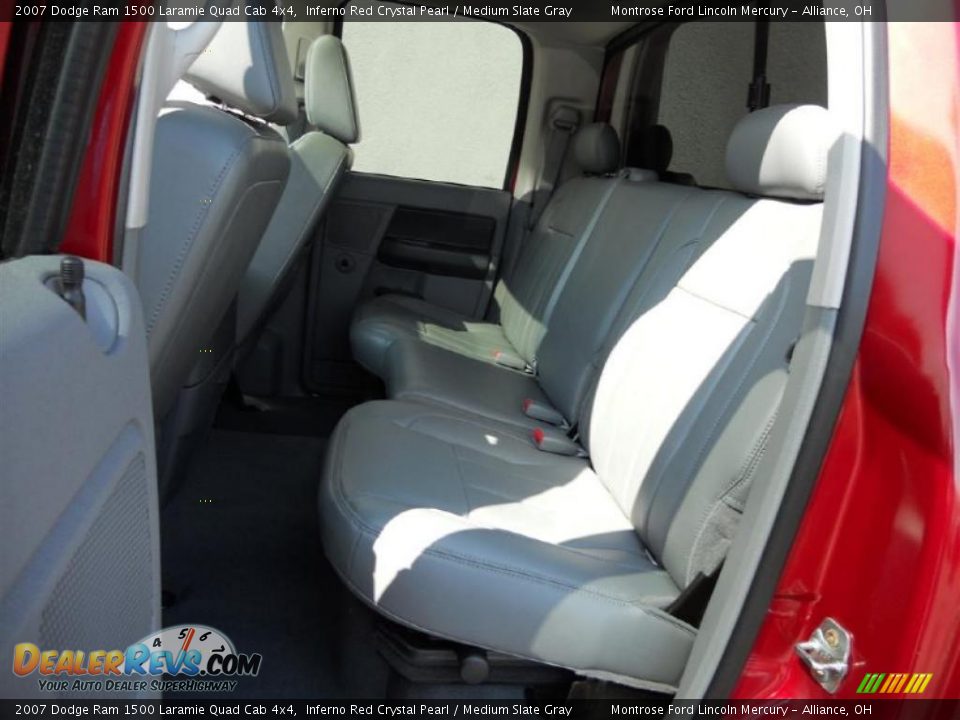 2007 Dodge Ram 1500 Laramie Quad Cab 4x4 Inferno Red Crystal Pearl / Medium Slate Gray Photo #20