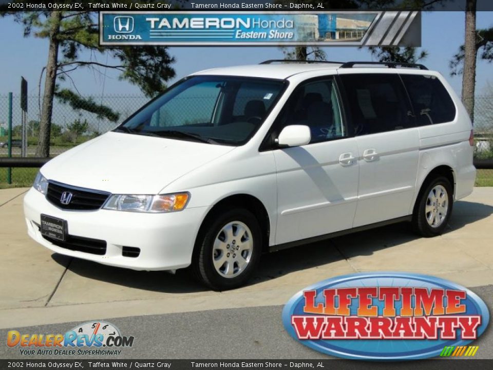 2002 Honda Odyssey EX Taffeta White / Quartz Gray Photo #1