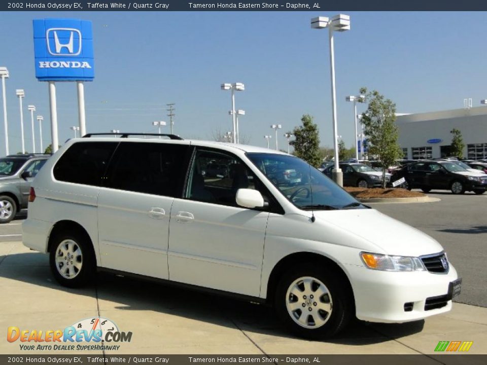 2002 Honda Odyssey EX Taffeta White / Quartz Gray Photo #3