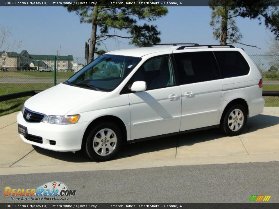 2002 Honda Odyssey EX Taffeta White / Quartz Gray Photo #10