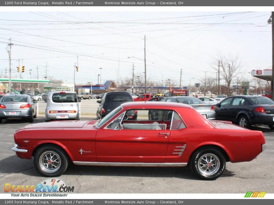 Metallic Red 1966 Ford Mustang Coupe Photo #4