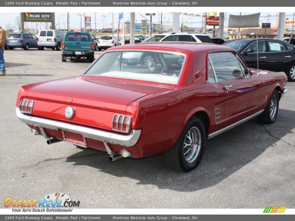 Metallic Red 1966 Ford Mustang Coupe Photo #7