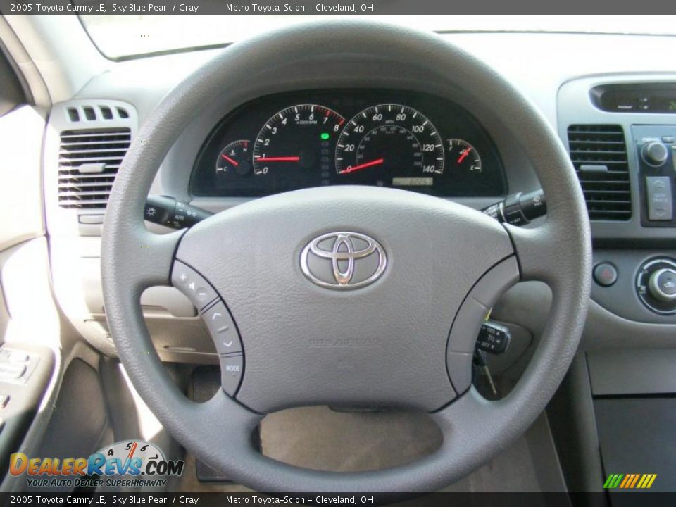 2005 Toyota Camry LE Sky Blue Pearl / Gray Photo #15