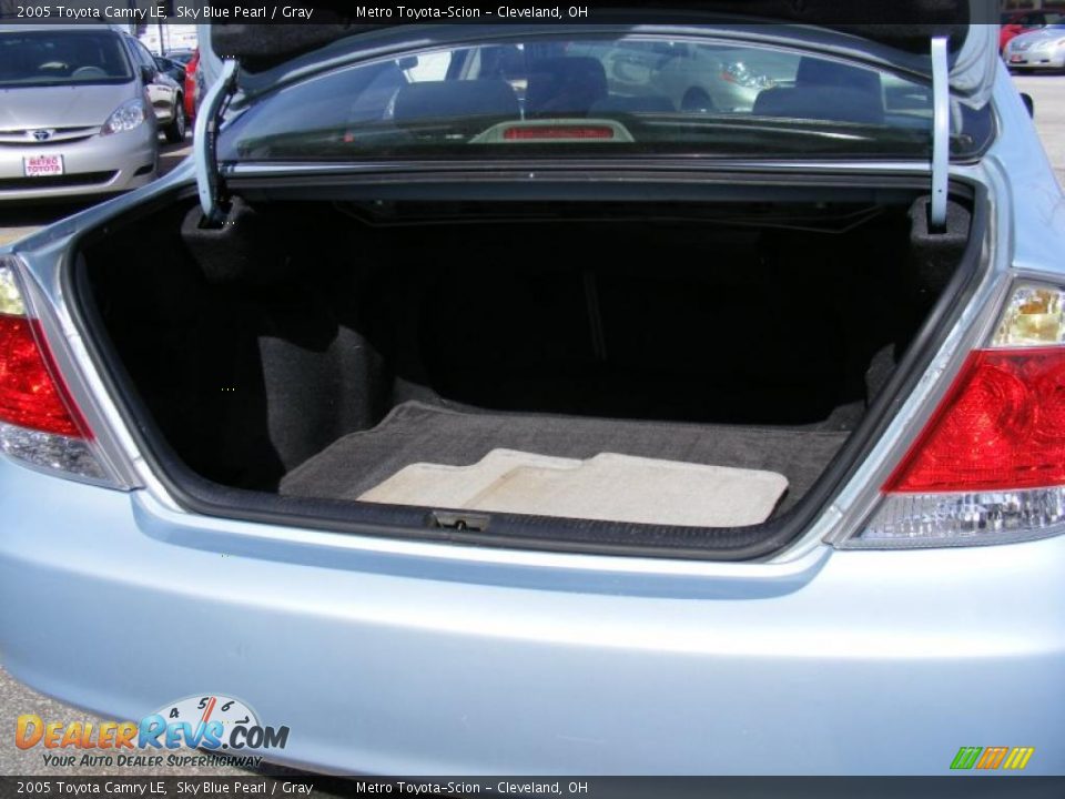 2005 Toyota Camry LE Sky Blue Pearl / Gray Photo #25