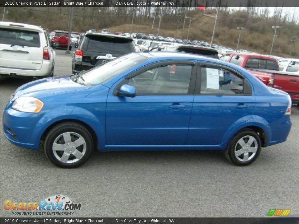 2010 Chevrolet Aveo LT Sedan Bright Blue / Charcoal Photo #4