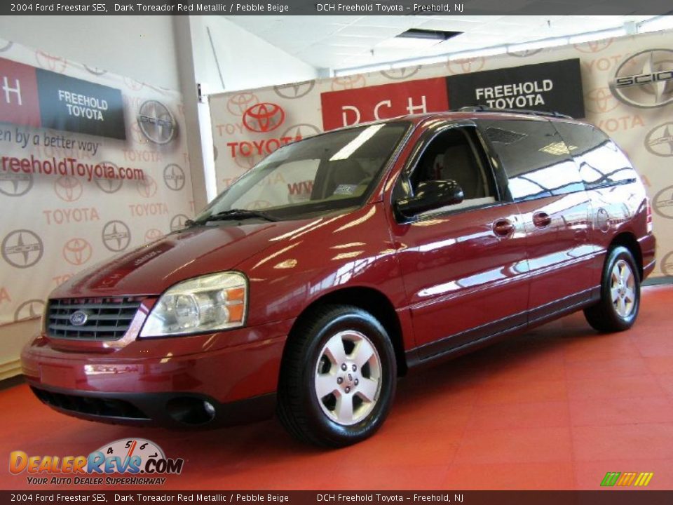 2004 Ford Freestar SES Dark Toreador Red Metallic / Pebble Beige Photo #1