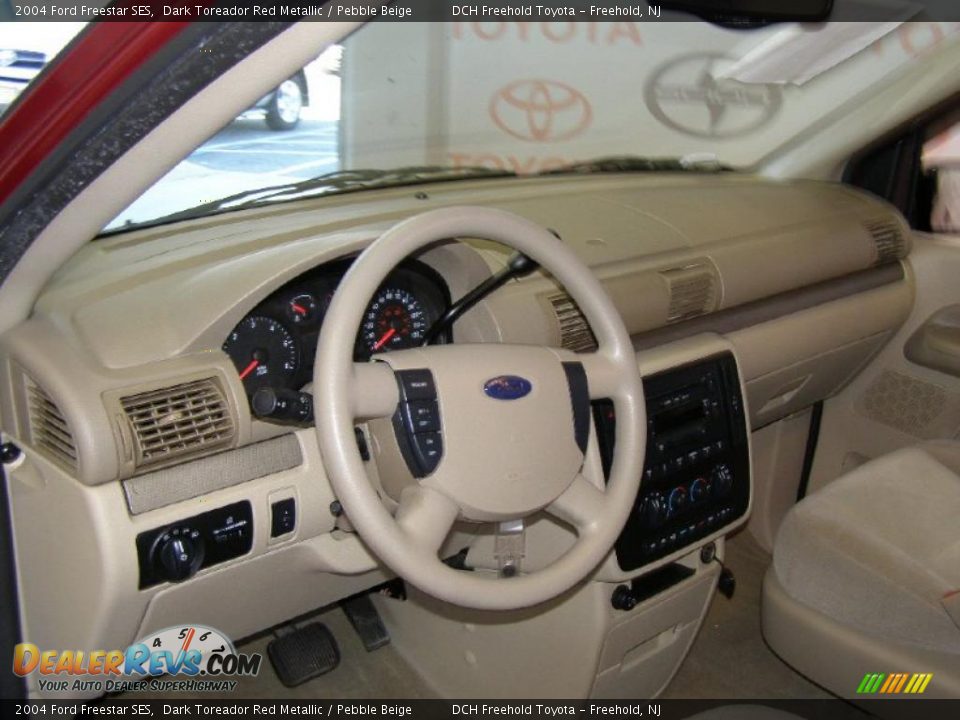 2004 Ford Freestar SES Dark Toreador Red Metallic / Pebble Beige Photo #12