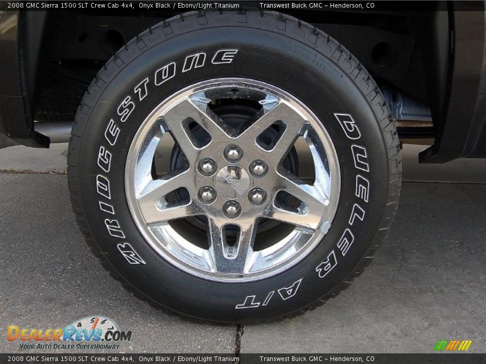 2008 GMC Sierra 1500 SLT Crew Cab 4x4 Wheel Photo #4